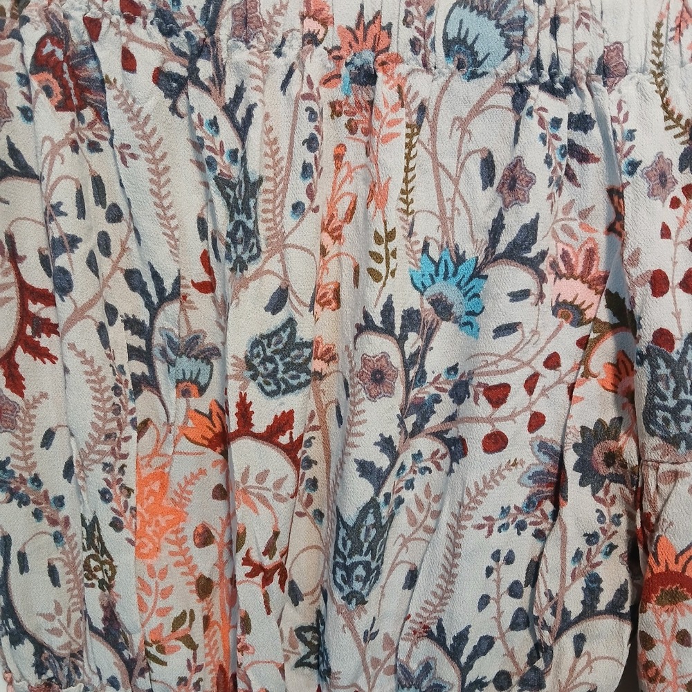 Boho Free People sz XS romper floral flirty hippie bohemian peasant fairy beachy - Picture 4 of 7